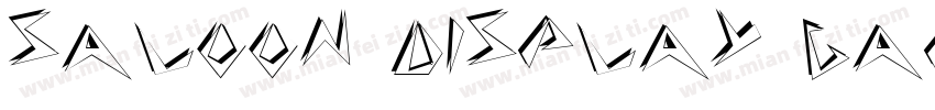Saloon Display Caps SSi字体转换
